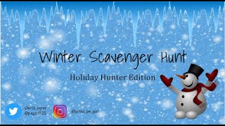 Winter Scavenger Hunt