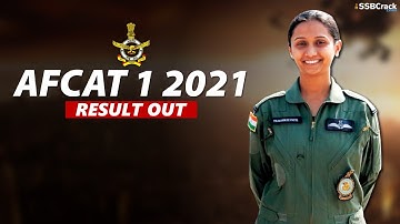 AFCAT 1 2021 Result Out Now