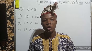 Trick of multiplying two consecutive even or odd number