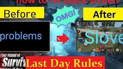 Last island game black screen problem kasie slove kare 😮😮 /@trickgaming