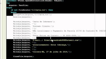 Delphi7 Criando Arquivos TXT