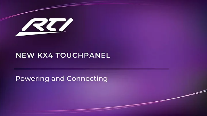 KX4 Technical Training: Power and Connecting