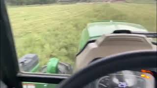 Mowing hay for the first time!
