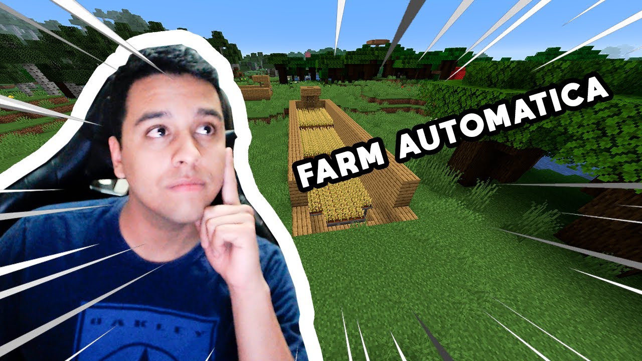 Como FAZER uma FARM de trigo automatica no MINECRAFT - YouTube