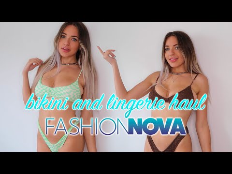 SUMMER READY with FASHION NOVA!! bikini + lingerie try on haul! | Kendra Rowe