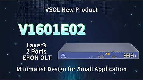 VSOL 2 Ports EPON OLT V1601E02-DP