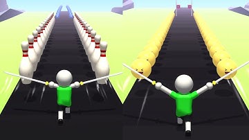 Twin Blade Slicer Game! Very satisfying and relaxing ASMR slicing video