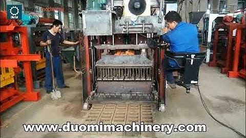 DUOMI JMQ-10A Mobile egg laying hollow block machine video