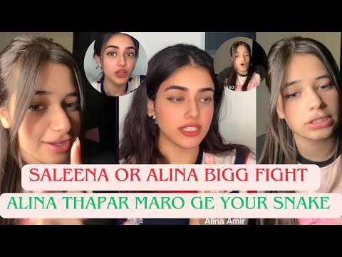 Saleena Or Alina Bigg Fight Alina Thapar Maro Ge Your Snake