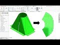 SolidWorks Sheet Metal tutorial calculate hopper in Flat form