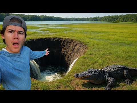 World famous lake RUINED by massive sinkhole!