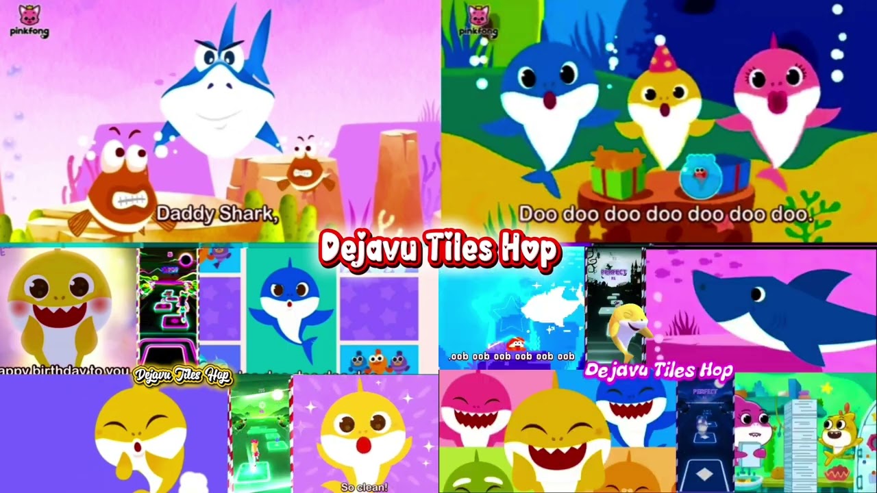 Baby Shark VIDEO-MIX | Tiles Hop Coffindance Song (cover)