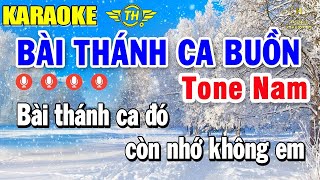 Bài Thánh Ca Buồn Karaoke Tone Nam ( C ) Nhạc Sống | Trọng Hiếu