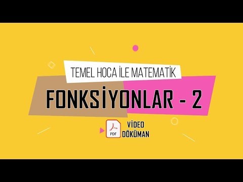 Fonksiyonlar Konu Anlatımı