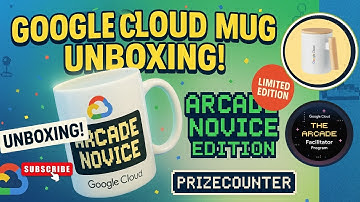 Arcade Mug Unboxing || Arcade Novice Tier! Google Cloud Arcade Swags Unboxing | #qwiklabs #arcade