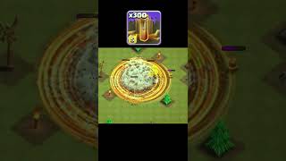 x300 EARTHQUAK SPELL on Goblin base #clashofclans #clashofclansbase #coc #clashofclansfun #clash