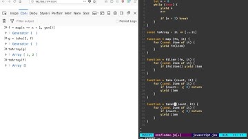 Javascript: Pipes and generators = laziness