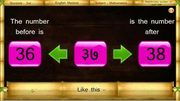 2nd state board maths lesson 22 neighbouring number on each side