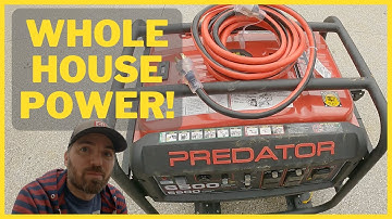 Predator Generator Running My Whole House | My Set-up and Total Cost