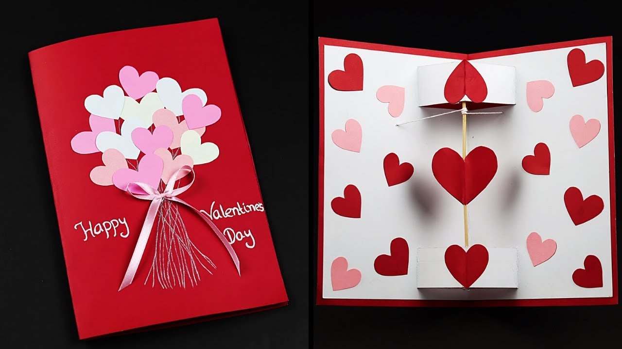 3d I Love You Pop Up Card For Valentine S Day Anniversary Love Greeting Card Making Ideas Youtube