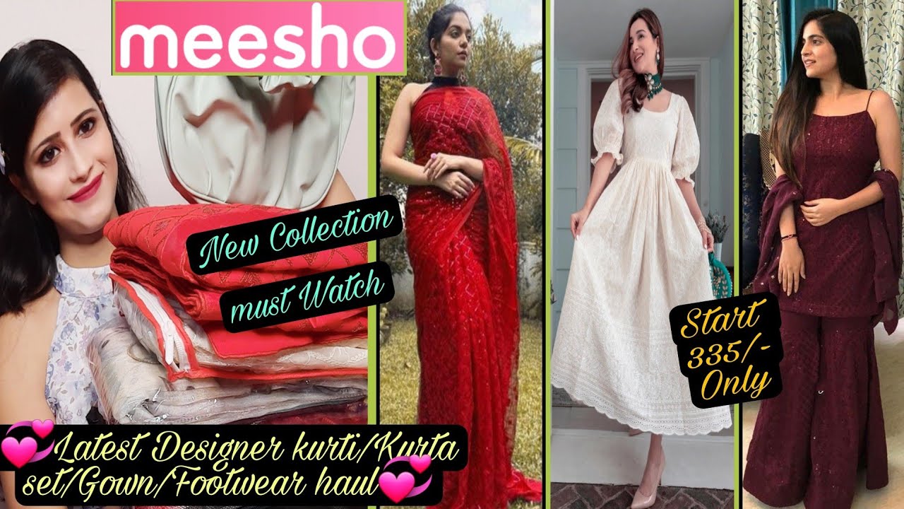 Meesho Haul🌟Meesho Celebrity Style Partywear Saree/Kurta Sharara/dress🌟 Meesho Online Shopping🌟Shweta 