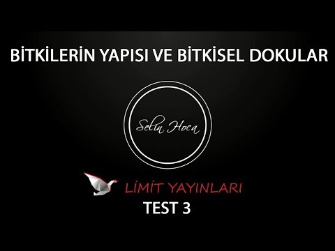 72) Limit Yayınları - Bitkilerin Yapısı ve Bitkisel Dokular - Test #3