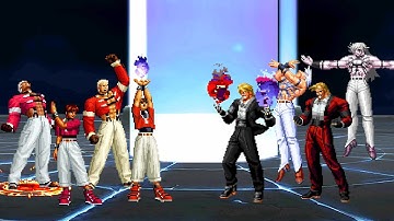 KOF MUGEN | Chris & Yashiro Team vs Orochi & Rugal Team