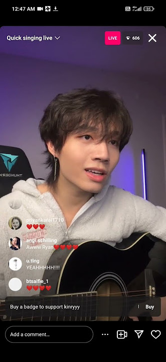 until i found you 💞sang by kin ryan 😩 live #kin ryan