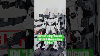 Khi "Lân Trắng" Unicorn thức tỉnh khung xương hồng! 🔥🔴 #gundam #nugundam #gunpla