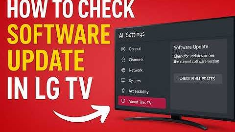 How To Check Software Update in LG TV