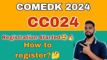 COMEDK 2024|Crash Course CC024|Registration starts|How & where to register?|Full process explained!