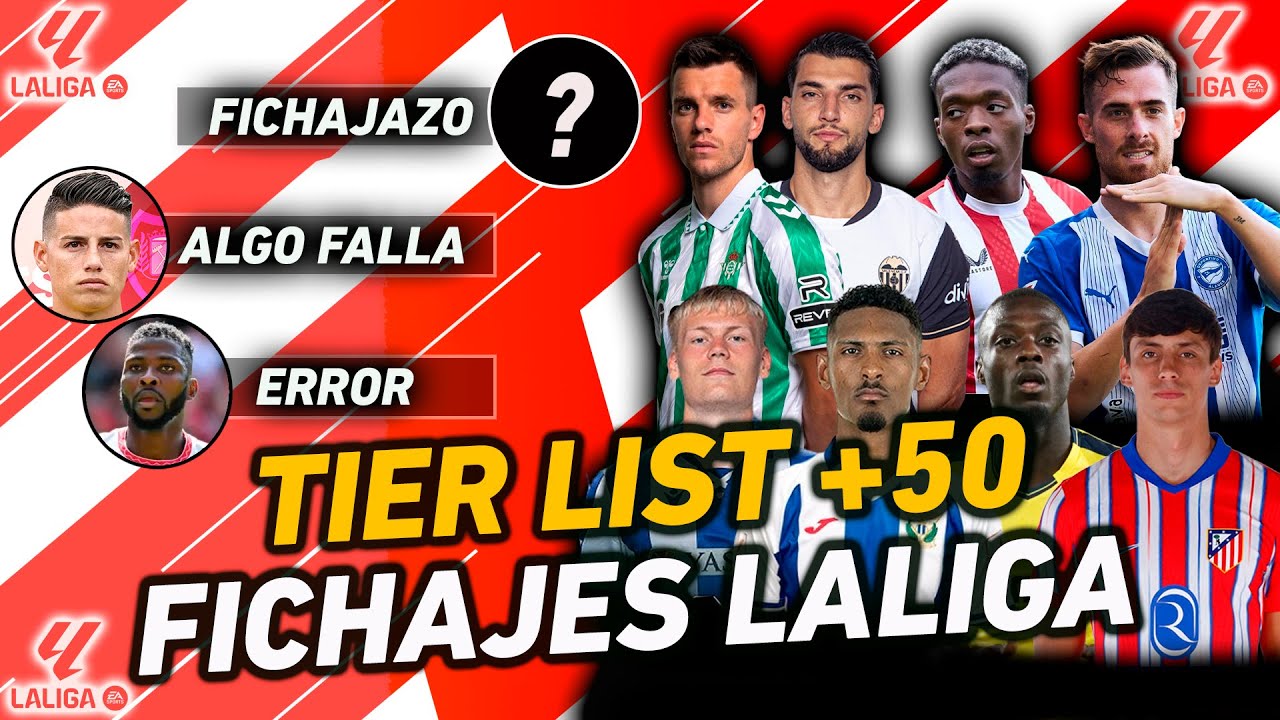 LOS FICHAJES MÁS IMPORTANTES DE LA LIGA 2024/25 | TIER LIST - YouTube