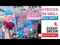 Balloon Wall for Baby Shower and Gender Reveal | How to do a balloon wall? | Balloon Tutorial