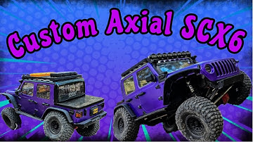 Custom Axial SCX6 Jeep Wrangler in action