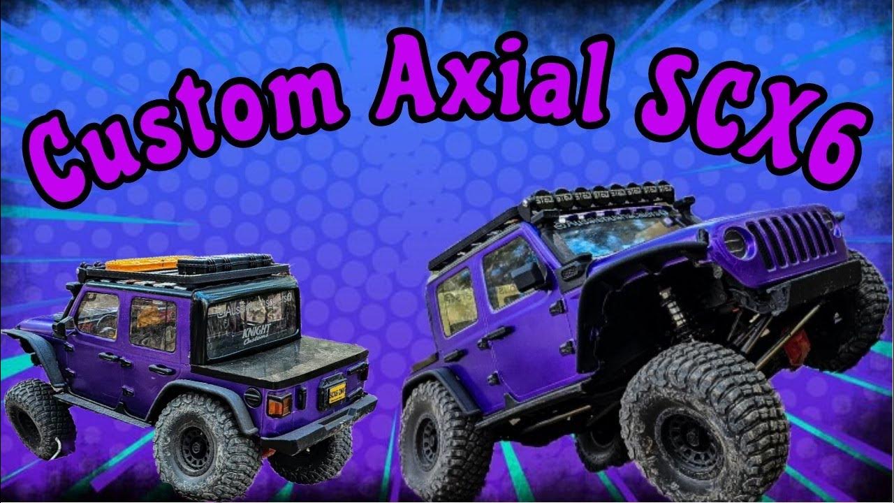 Custom Axial SCX6 Jeep Wrangler in action - YouTube