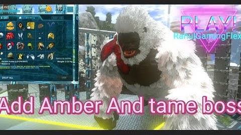 Add Amber 10 Billion and Skin Spon Magapithicus Boss and tame #arkmobile #gaming #arkhack