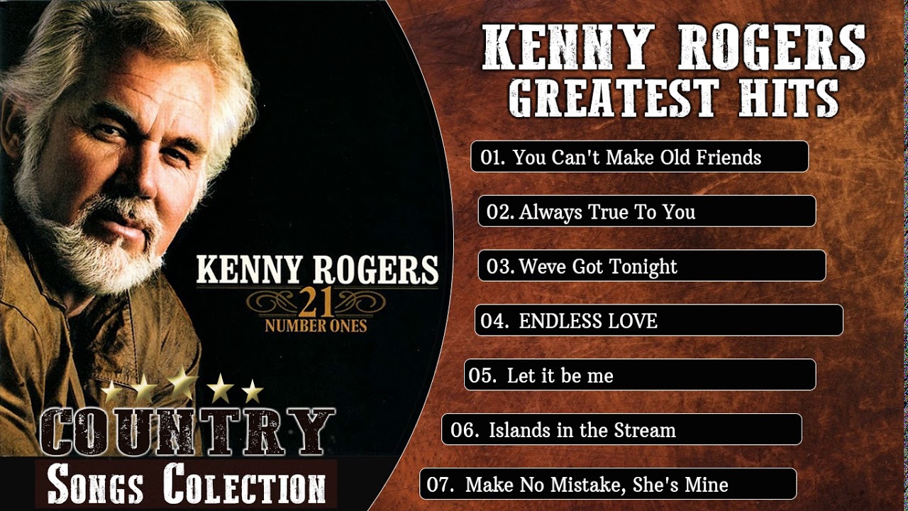KennyRogers Greatest Hits -  Best Country Songs of All Time - Top Country Music Videos