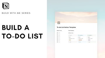 How to build: To-Do List in Notion? (+ free template)