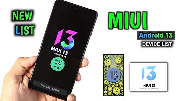 New List MIUI Android 13 Update Device List Redmi, Mi, Poco | MIUI Android 13