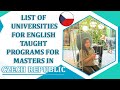 Czech Republic Masters universities / English-taught Masters in the Czech Republic