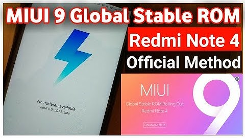 MIUI 9 Global Stable ROM for Redmi Note 4 Now officially available vai OTA