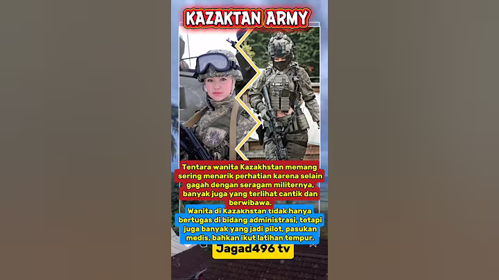Ketangguhan tentara wanita kazakhstan #trending #military #cute