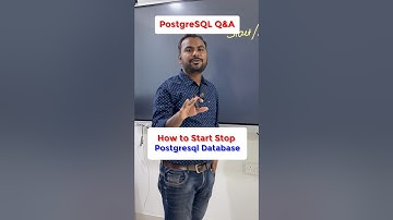 How to Start and Stop Postgresql Database? | Postgresql Interview Questions and Answers | Ankush Sir