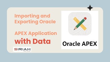 How to Export and Import Oracle APEX Application and Data (Step-by-Step)