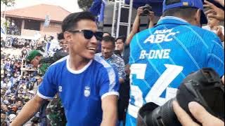 Tanjungsari di goyang hari ini bersama ade astrid💥pemain persib pada motah joget di panggung