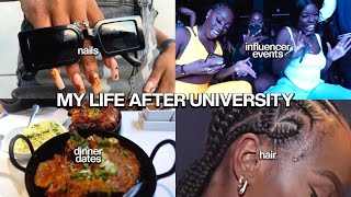 VLOG: MY LIFE AFTER UNIVERSITY... IM FINALLY FREE | INFLUENCER EVENTS | DINNER DATES &amp; MORE ft WSTRN