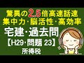 【宅建過去問】平成29年度･問題23 所得税