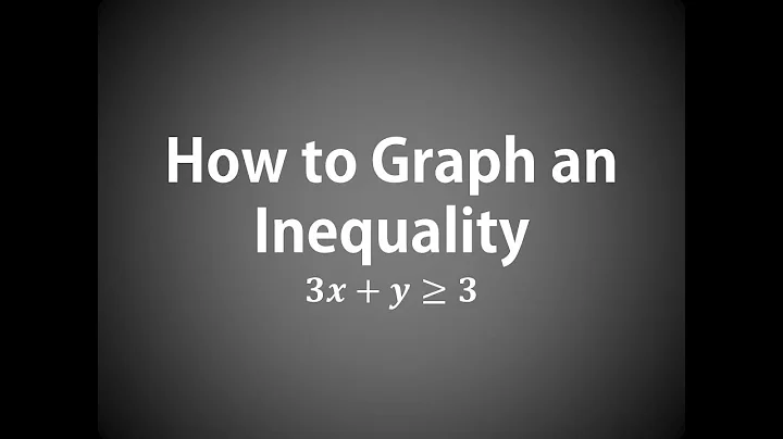 How to Graph an Inequality