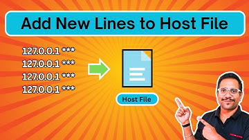 How to Add New lines to Host File | EASY STEPS !