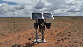 How This Camera Guards an Empty Field With No Power and No WiFi